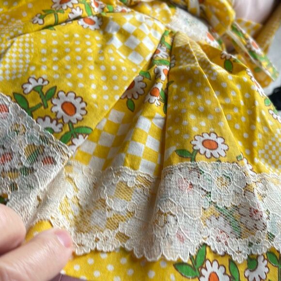 Vintage handmade cloth doll primitive embroidered 18”/19”. - Picture 4 of 7